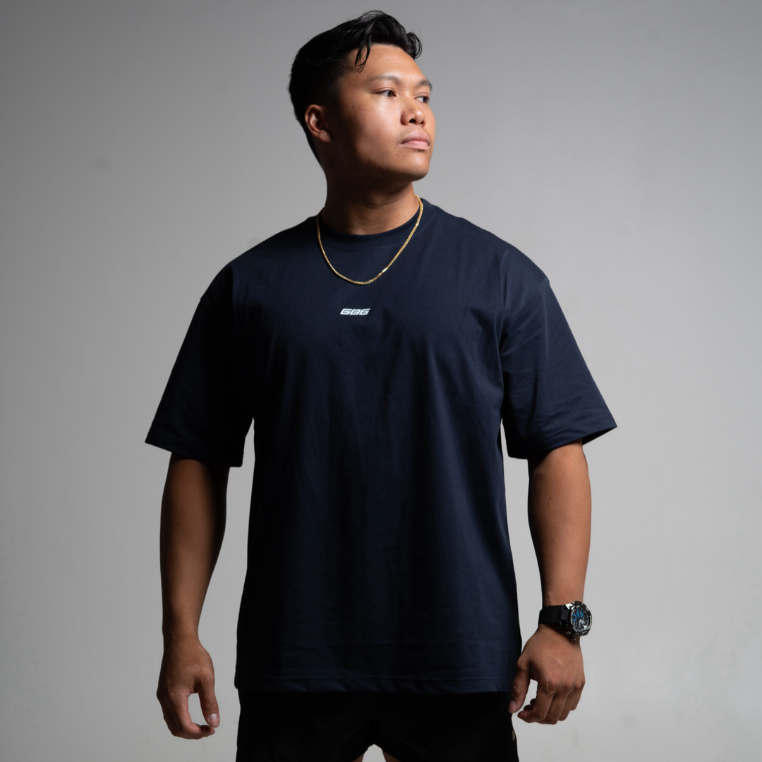 Navy Oversized Training Tee