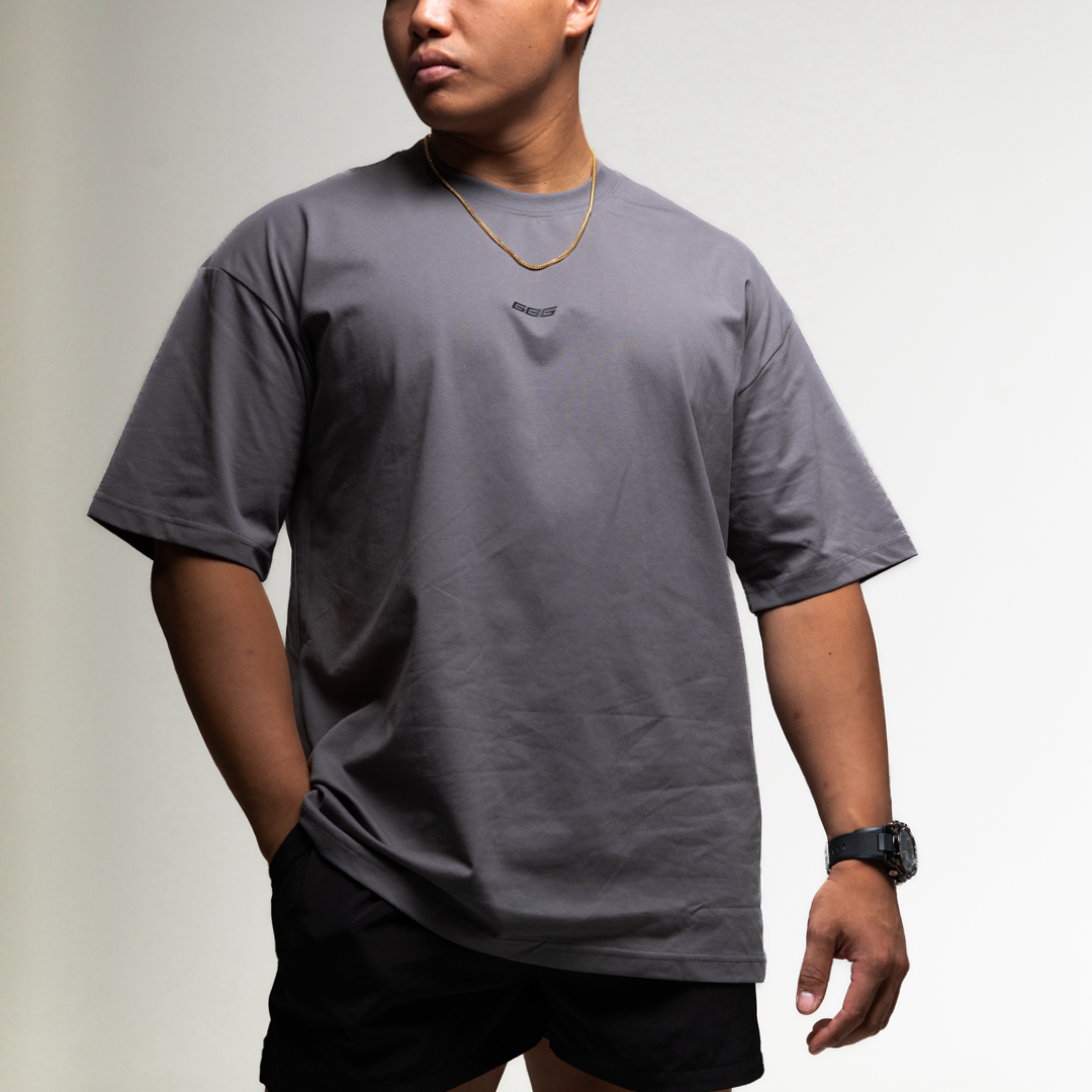 Grey Oversized Training Tee